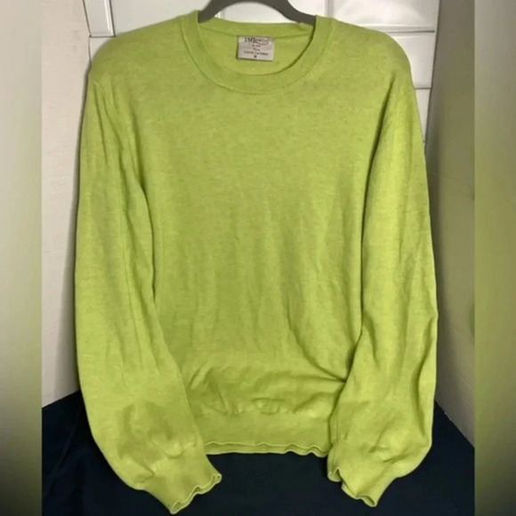 Vtg J.M. Lewin Pure Cotton Cashmere Sweater Men’s Sz Med. - Picture 1 of 4